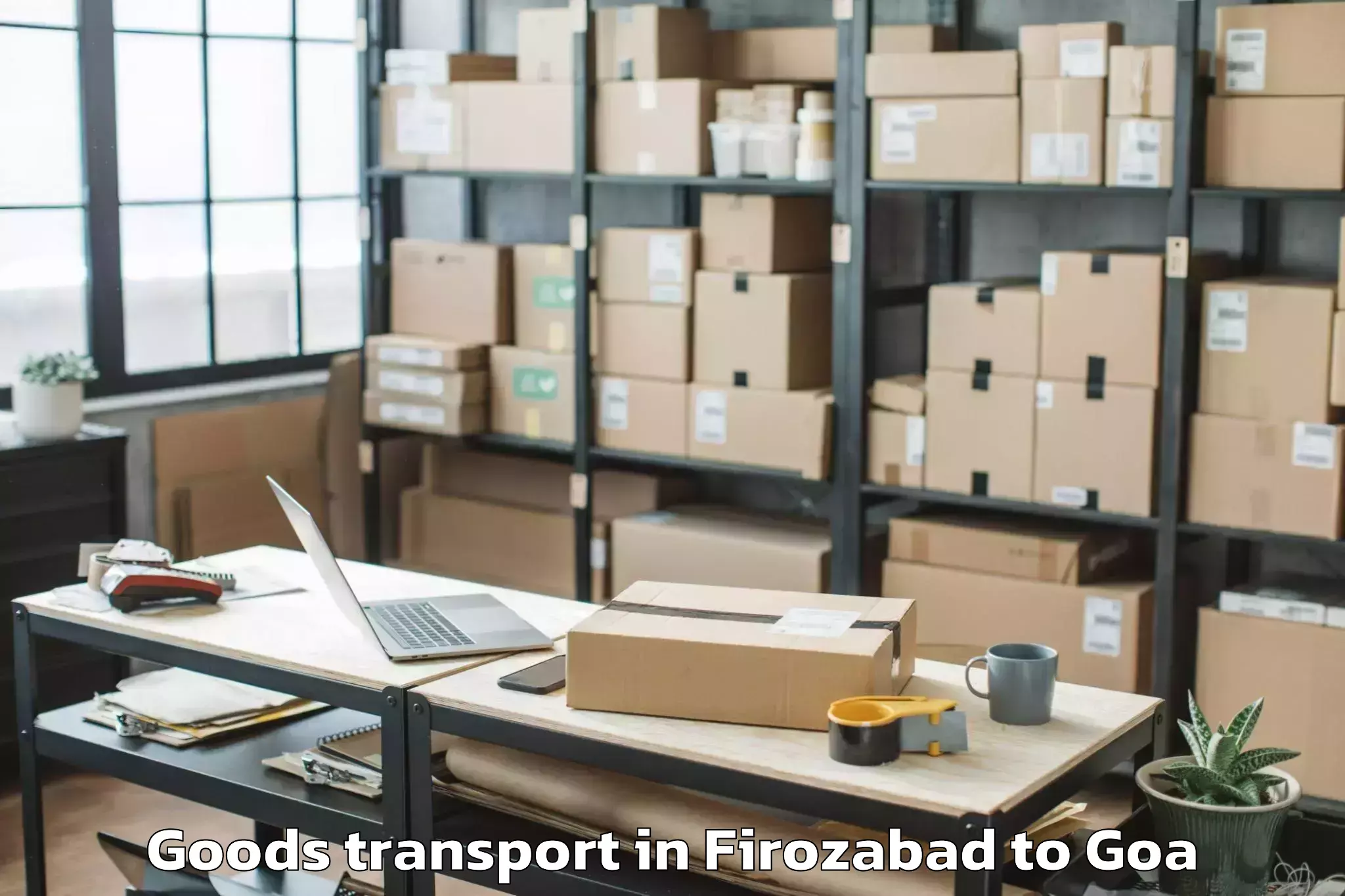 Hassle-Free Firozabad to Cavelossim Goods Transport